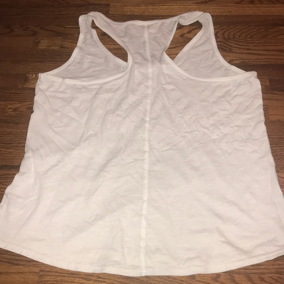 White Cotton Workout Tank - Picture 2 of 2